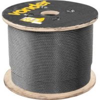 1 Metro Cabo de Aço Polido Alma de Fibra 13 mm 1/2 Pol. 6 x 41WS 9,70KGF Vonder