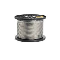 1 Metro De Cabo De Aço Galvanizado 4.8mm 3/16" 6×7 Belenus 