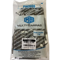 1Kg de Prego com Cabeça Tamanho 15x15mm Multi Barras
