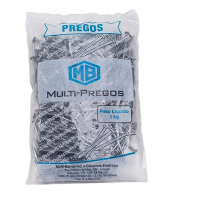 1Kg de Prego com Cabeça Tamanho 17x24mm Multi Barras