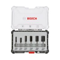 Jogo de fresas retas Bosch encaixe de 6 mm 6 peças 