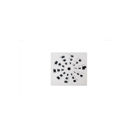 Ralo Grelha GRB3 10,2x10,2cm Quadrada Branca Rotativa Astra