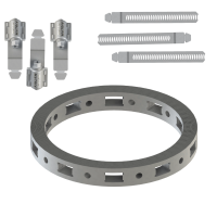 3 Metros de Abraçadeira Aço Carbono 14mm Kit Flex Metal Matrix