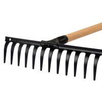 Ancinho Reforçado Curvo 12 Dentes com Cabo 1,20m Max