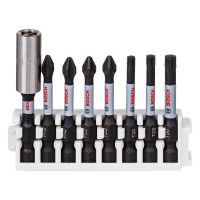 Jogo de Pontas Bosch 50mm, 8 Peças Impact Control com Adaptador Universal