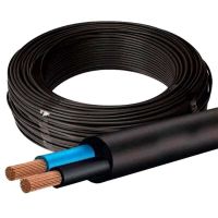 1 Metro Cabo Flexível PP 2x10mm 1Kv Preto Corfio