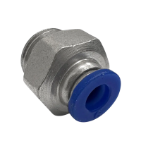 Conector Macho Instantâneo 6mm x 3/8 Pol. BSP Fluir 