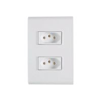 Conjunto 4x2 com 2 Tomadas 2P+T 20A 250V Liz Branco Tramontina 
