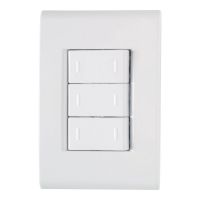 Conjunto 4x2 com 3 Interruptores Paralelos Liz 10A 250V Branco Tramontina