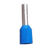 Terminal Tubular Ilhos Simples 16mm Azul Lukma