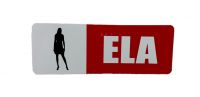 Placa de  Sinalização 19 X 7 cm ELA