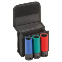 Jogo de Soquetes Bosch Impact Control 17/19/21mm, 85mm, encaixe 1/2"