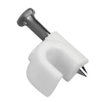 Fixa Cabo Coaxial 4mm Branco Bemfixa