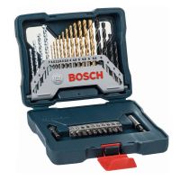 Kit de Pontas e Brocas em Titânio Bosch X-Line 30 peças