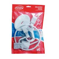 Kit de Acessórios Sofisticados para Banheiro 4 Peças Branco Durin
