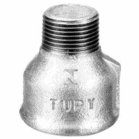 Luva de Redução Macho-Fêmea Galvanizado 1"x1/2" Tupy