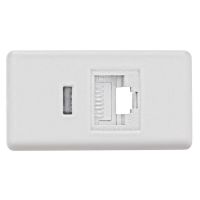 Módulo para Tomada de Telefone RJ 11 Branco Tramontina
