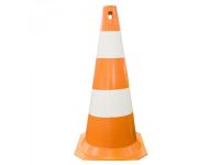 Cone Sinalização Laranja 75cm Plastcor
