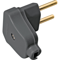 Plug Macho Angular 2P 10A Preto Tramontina