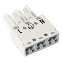 Plug Winsta Macho 3 Polos 770-223 de até 4mm² Branco Wago
