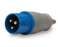 Plugue Azul 2P+T 220v 32A Soprano