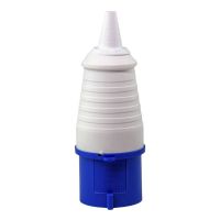Plugue Industrial Macho 2 Polos + Terra 220V 32A 6h Azul Lukma