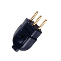 Plugue Macho Preto 2P+T 250 V 10 A Tramontina