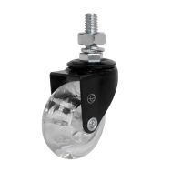 Rodízio Black Gel 210 Espiga Rosca Giratória 40Kg Colson 