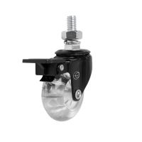 Rodízio Black Gel 310 Espiga Giratória com Freio 50Kg Colson 