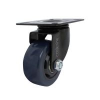 Rodízio Carbon Blue 412 Placa Giratória 90Kg Colson
