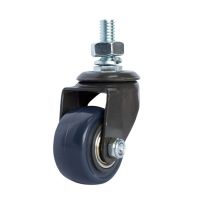 Rodízio Carbon Blue Espiga Rosca Giratória 1.5/8 Pol. 30Kg Colson