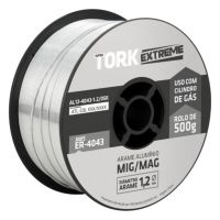 Arame Solda 500g Mig 1,2mm Alumínio ER-4043 Tork