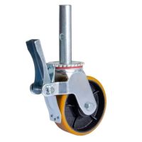 Roda para Andaime Giratória Pino com Freio 140mm PU 350Kg Colson 