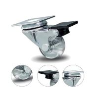 Rodizio Giratório 1 3/8 Pol. Com Freio Com Roda PVC Gel 30Kg Colson