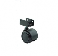 Rodizio 38kg Chapa U 16mm Preto