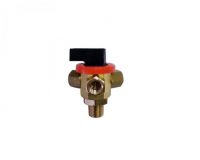 Válvula Manual 3w Sagiv 1/4 Macho 3x 1/8 Femea Kadox