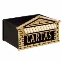 Caixa De Correio De Metal Modelo Tijolinho Inox Metalúrgica Dragão
