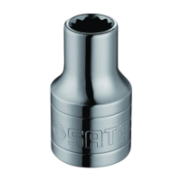  Soquete Estriado Encaixe 1/2 x 9/16 Pol. Sata