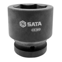Soquete Impacto Sextavado 3/4 Pol. x 38mm Sata