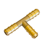 Tee Latão BM 3/8 x BM 3/8 x BM 3/8 Pol. Maqenge