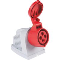 Tomada de Sobrepor Industrial 3P+T 32A 380-415 Vca 6H Tramontina