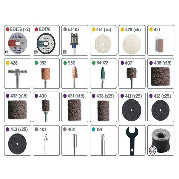 Dremel 26150710ak Kit 710 Uso Geral Peças 160