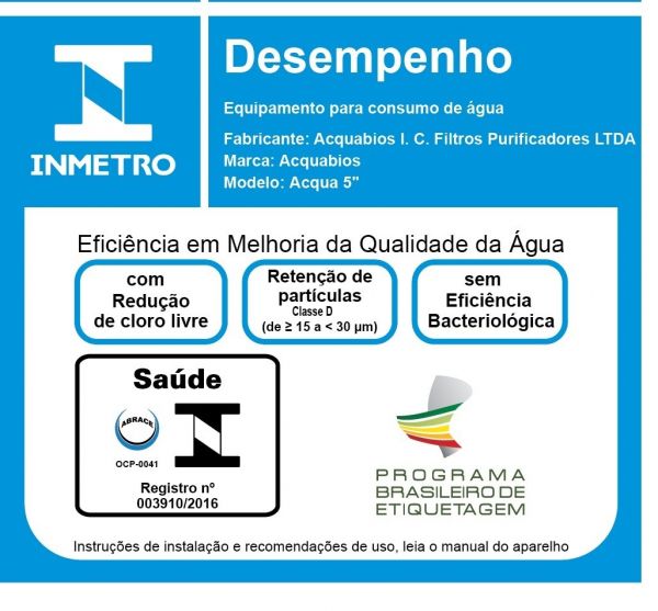 Filtro para Caixa D'água Acquabios Acqua Blue 230