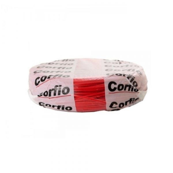 100 Metro Cabo Flexível 4mm 750V Vermelho Corfio