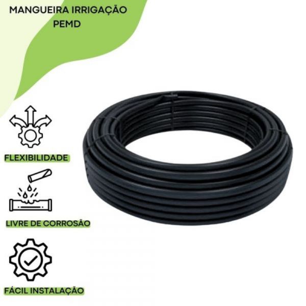 100 Metros Mangueira Irrigação PEMD 40mm PN60 Naandanjain