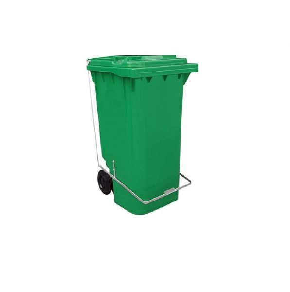 Lixeira 120 Litros com Pedal e Rodas Lar Plásticos