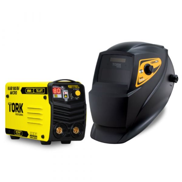 Inversora Kab 180 + Máscara de Solda automática - 220V Tork
