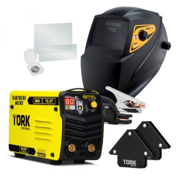 Inversora Kab 180 + Máscara de Solda automática - 220V Tork
