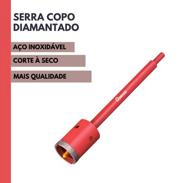 Serra Copo Diamantado para Alvenaria 50mm Cortag
