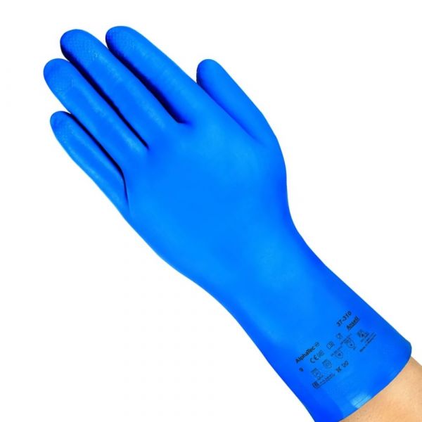 12 Luvas Nitrílica Alphatec 37-310 Sem Forro 31cm Tamanho 10 Ansell